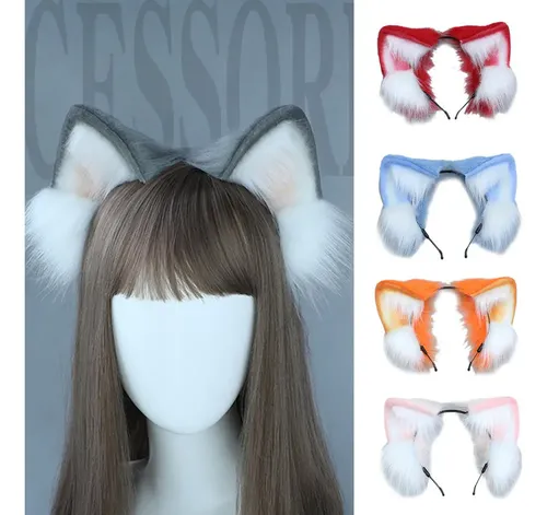 Diadema Con Forma Orejas De Gato, Para Pelo De Animal