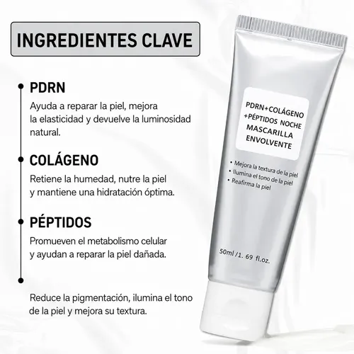 Kit Skincare Coreano Pdrn Colágeno Mascarilla Parches Ojos