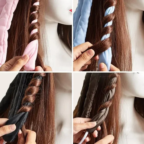Rizadores De Cabello Sin Calor Con Cintas Ajustables .//