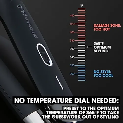 Plancha De Pelo Ghd Unplugged Styler 1, Inalámbrica Negro