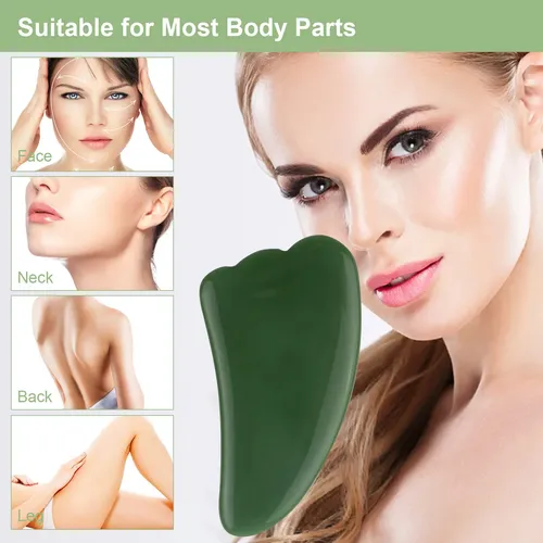 Juego De Herramientas De Masaje Jade Gua Sha, Kit De &uf
