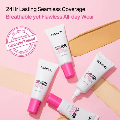 Bb Cream Cosnori Camellia Pdrn 10,000ppm, Tono True Light