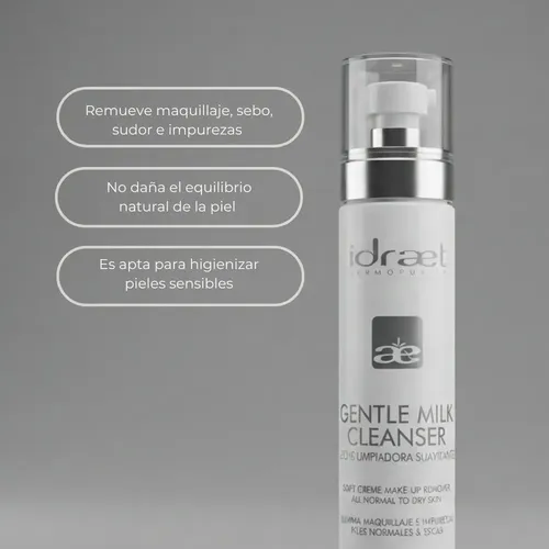Idraet Gentle Milk Cleanser Leche Limpiadora Suavizante Termal Desmaquillante 200ml