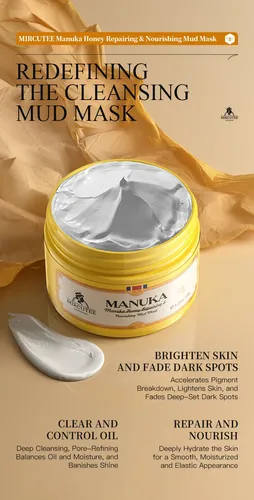 Mascarilla De Arcilla Y Miel De Manuka Mircutee Para Limpiez