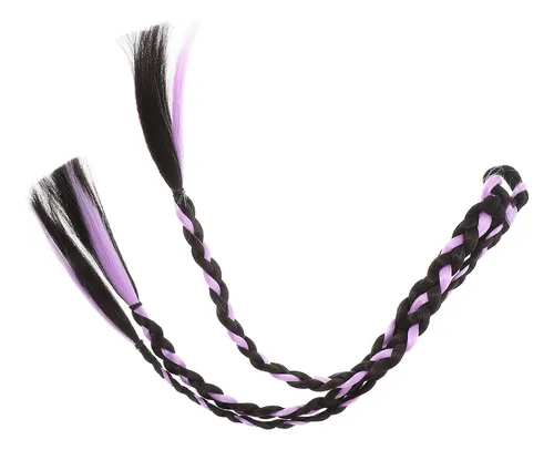 Extensión De Cabello Con Doble Cola De Caballo Morada