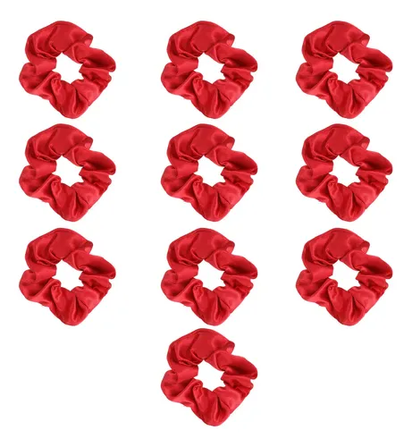 Corbatas Elásticas Navideñas Para El Pelo, 10 Unidades, A La
