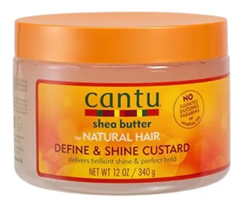 Cantu Define Shine Custard Natilla Cabello Rizado 340gr