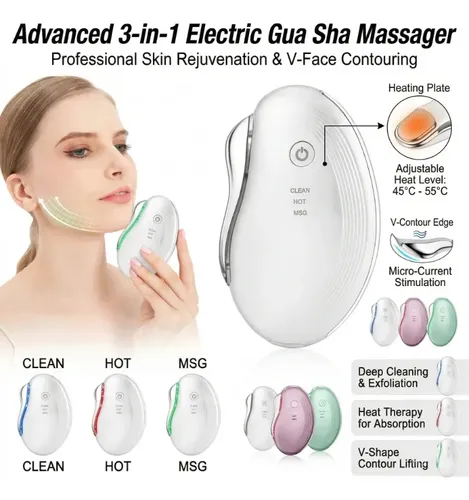Dispositivo Led Gua Neck Sha Para Cuidado Corporal Y Facial