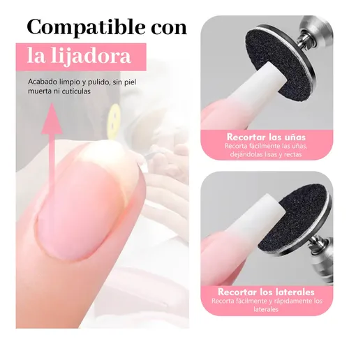 120 Limas Para Uñas Disco Manicure Y Pedicura + 2 /f.