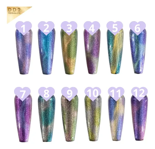 Esmalte Semipermanente Ojo De Gato Aurora Mica Magic Girl