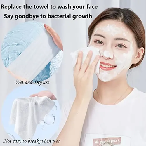 Toalla Facial Desechable De 100 Unidades Para Lavar En Seco,