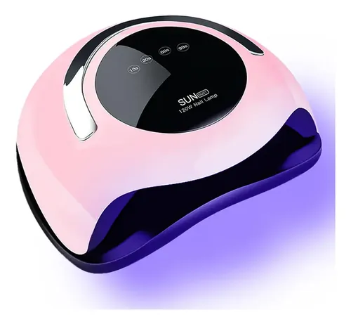 Combo Cabina Uv/led Sun 120w Tactil + Torno Profesional Color Rosa