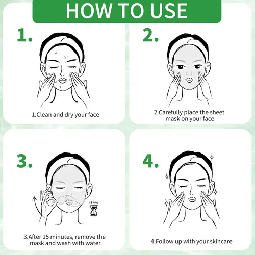 Mascarilla Facial Aloe Vera Hidratante 10 Unidades