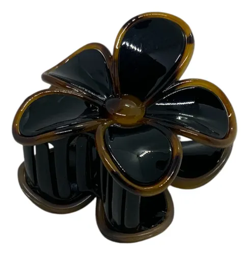 Gancho De Pelo Ff. Flor Marron Marrón