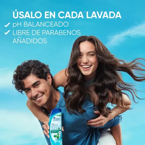 Head & Shoulders Shampoo Control Caspa Anti-comezón 180 Ml
