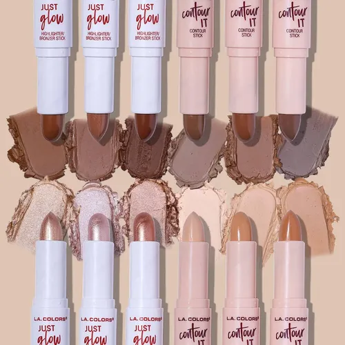 L.a. Colors Stick De Contorno Facial Doble Cara Tan/deep