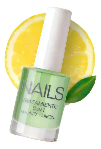 Gigot Nails Tratamiento 8 En 1 Ajo Y Limon Esmalte Uñas 10ml