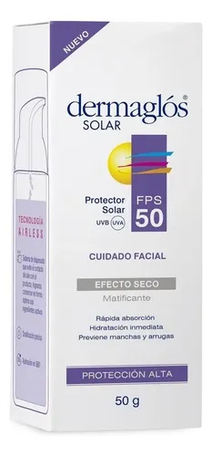 Protector Solar Facial Dermaglós Fps50 Matificante X50g