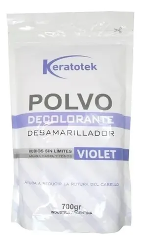 Polvo Decolorante Desamarillador Keratotek Violeta X 700 Gr
