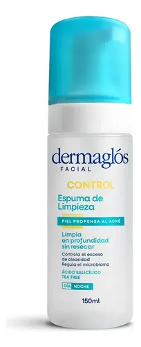 Dermaglós Espuma De Limpieza Control Piel Propensa Acné 150m Acneica Día/noche