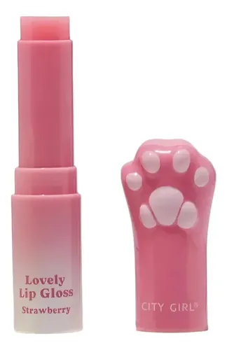 Lip Gloss Lovely Balsamo City Patita De Gato Strawberry