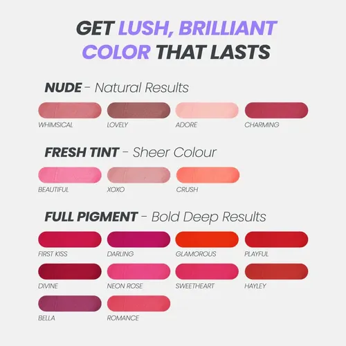 Tinte Labial Lovely Stain, Mate, Resistente, 4ml