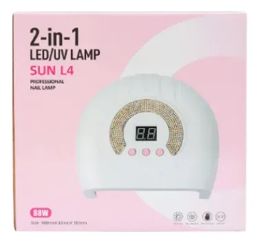 Cabina Para Uñas Led Uv 88w Lampara Ultravioleta 2en1