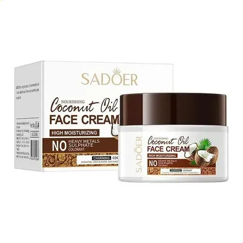 Tocrema De Aceite De Coco Sadoer, Hidratante, Hidratante Y N