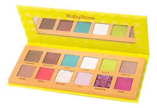 Ruby Rose Spring Breeze Paleta 12 Sombras Ojos Brillo