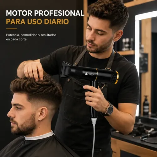 Secador De Pelo Profesional Para Viaje 2000w Exxtra Tech Con Boquilla Concentradora Compacto Liviano Aire Frío Calor Alta Potencia Rosa Claro