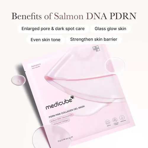 Mascarilla De Colageno Pdrn Pink Collagen Gel Mask Coreana