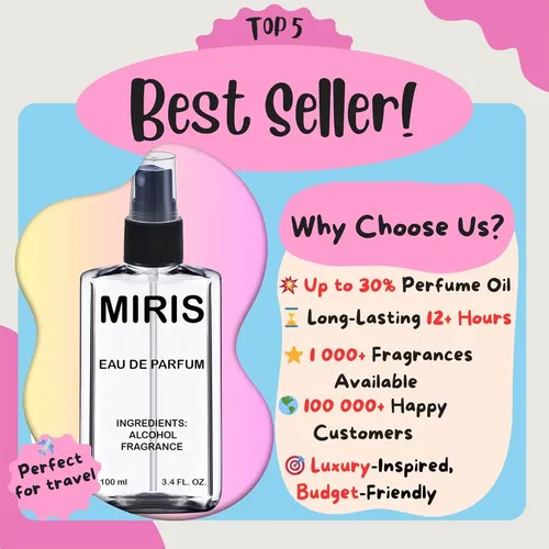 Eau De Parfum Miris No. 28641 Para Mujer, 101 Ml, Diseño Floral Oriental