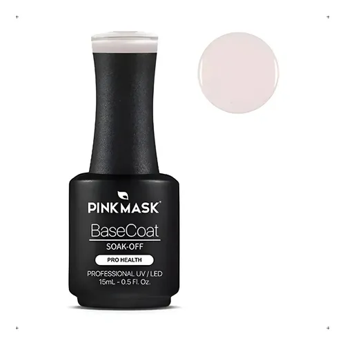 Pink Mask Base Rubber Gel Color X 15ml/.5floz Rubber Light Ivory