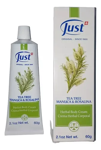 Just Crema De Tea Tree60gr Desinflama, Cicatriza, Desinfecta