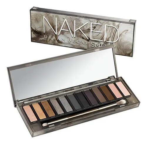 Paleta De Sombras + Pincel Urban Decay Naked Smoky 12 Tonos