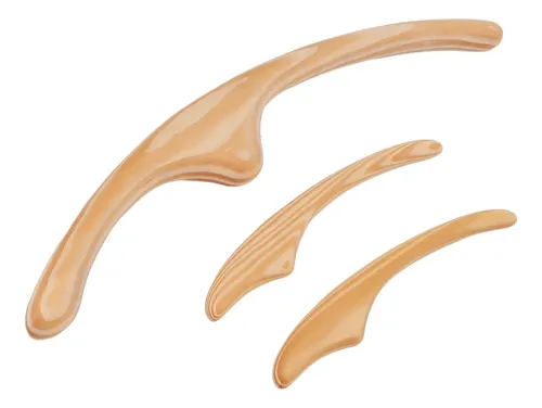 Herramienta De Masaje Gua Sha, 3 Unidades, Ciprés, Para Rela