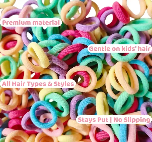 Pack 500 Ligas Elásticas Para Niñas, Colores Enviados Al