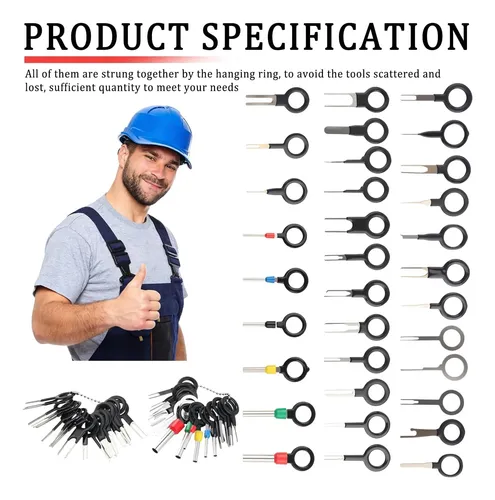 Kit 41 Piezas Desarmador Terminales Eléctricos Portátil