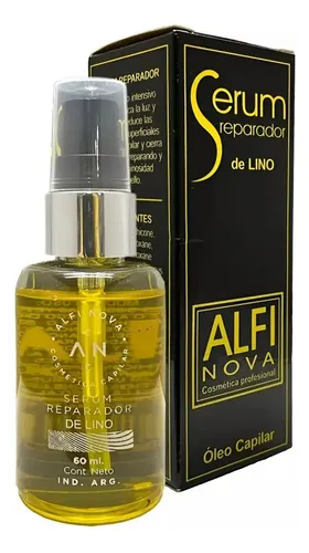 Sérum Reparador de Lino 60ml Brillo Restauración Capilar