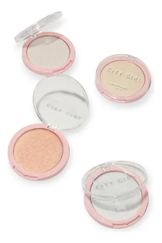 Kit Paleta De Sombra +rubor+iluminador Glow City Girl Master
