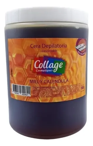 Cera Depilatoria Jalea Collage Descartable Miel 1 Kg