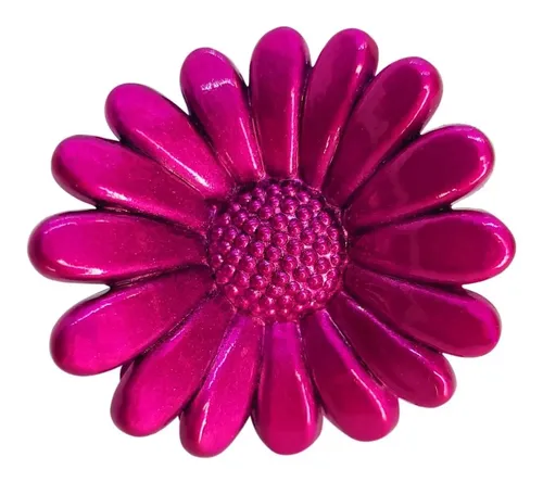 Broche De Pelo Flor Margaritas Colores X 12 Unidades