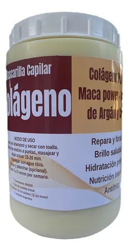 Mascarilla  Baño De Crema De Colágeno Puro Argán Coco  1 Kg