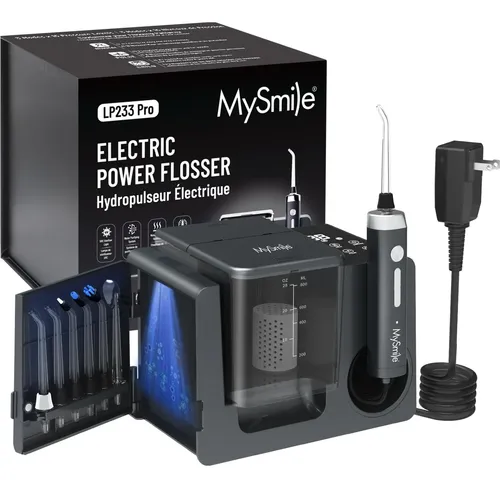 Hilo Dental Mysmile Lp233 Pro Con Pantalla Digital Gris Oscuro