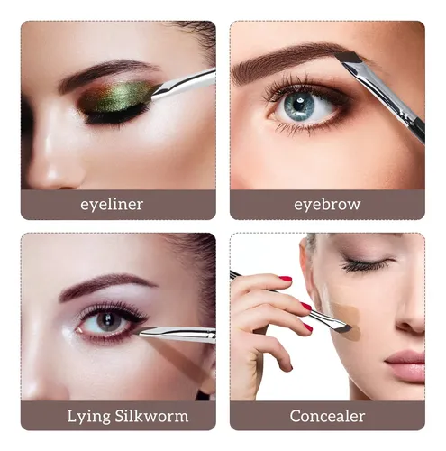Set De Brochas, Etercycle, Eyeliner Angled, 3 Piezas