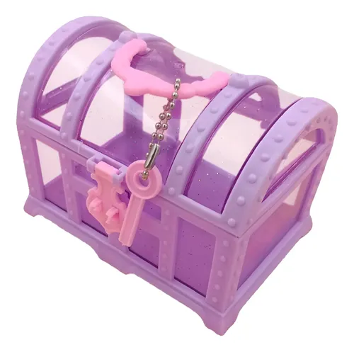 Caja De Cosméticos Grande Para Niñas, Organizador Violeta