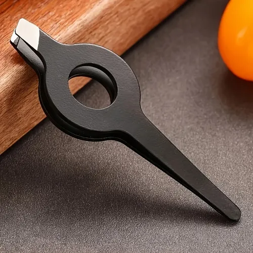 Pinza Depilatoria 1 Pieza Punta Inclinada Hueca Negro 1pc