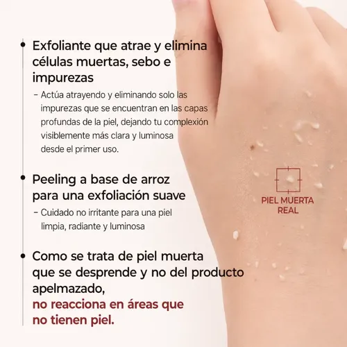 Set Exfoliante Facial De Niacinamida Dr Melaxin Rice Peel Sh