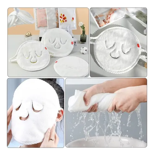 Toalla Facial Reutilizable, Con Forro Polar Facial Hidratant