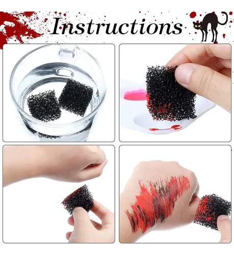 Esponja Punteada Maitys Para Maquillaje De Halloween Con Cic